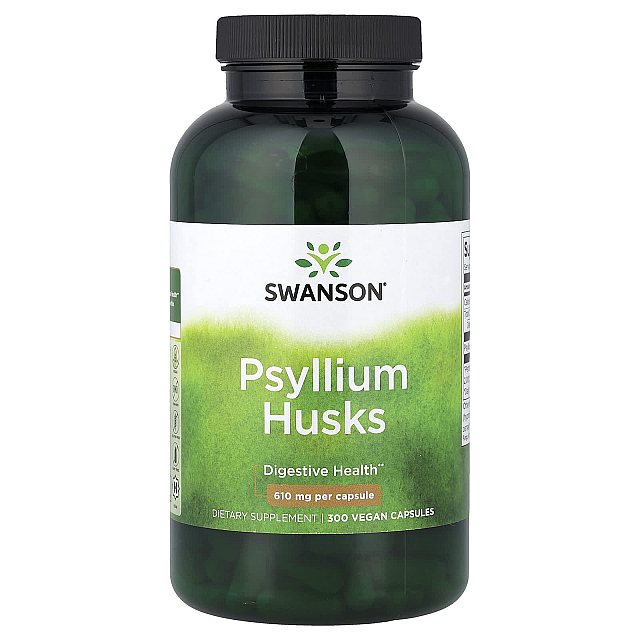 Psyllium Husks 610 mg (300 caps)  