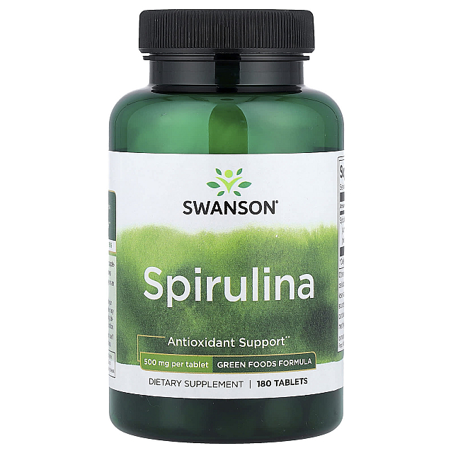 Spirulina 500 mg	(180 Tablets)