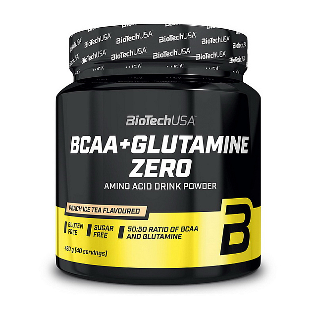 BCAA + Glutamine ZERO (480 g) Peach ice tea 
