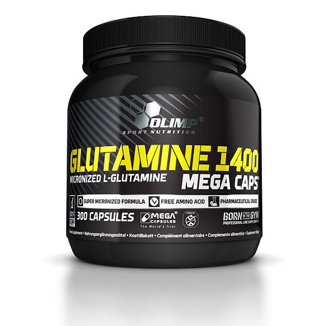 L-Glutamine 1400 mega caps (300 caps)  