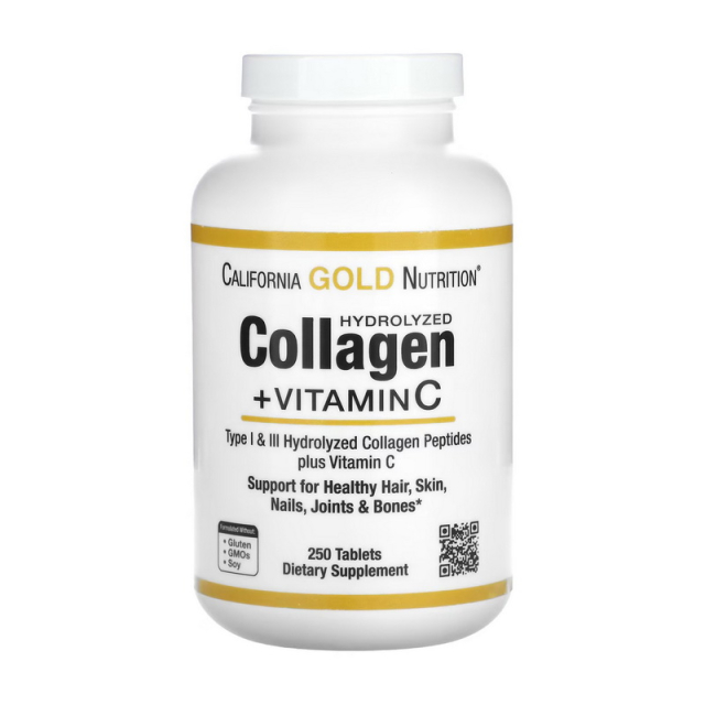 Collagen Hydrolyzed + Vitamin C (250 tab)  