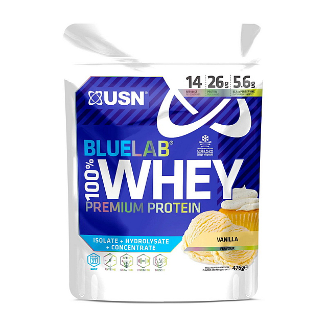 Blue Lab 100% Whey Premium Protein (476 g)  Vanilla