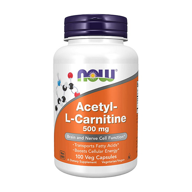 Acetyl-L-Carnitine 500 mg (100 veg caps)  