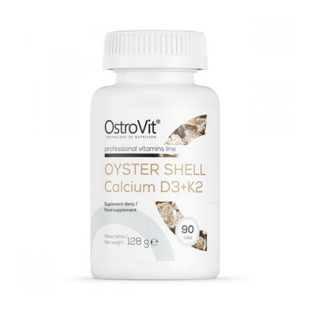 Oyster Shell Calcium D3 + K2 (90 tabs)  