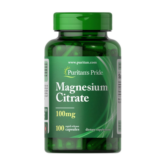 Magnesium Citrate 100 mg (100 caps)  