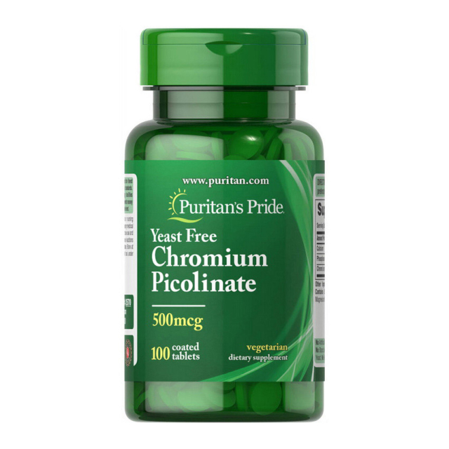 Chromium Picolinate 500 mcg Yeast Free (100 tablets)  