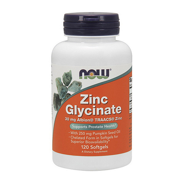 Zinc Glycinate 30 mg (120 softgels)  