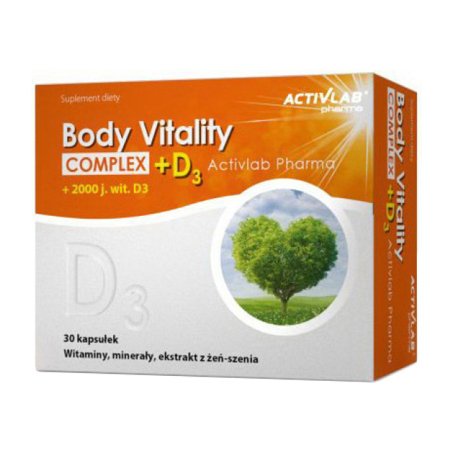 Body Vitality Complex+D3 (30 caps)  