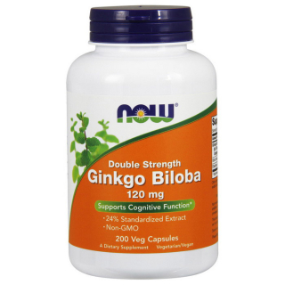 Ginkgo Biloba 120 mg Double Strength (200 veg caps)  