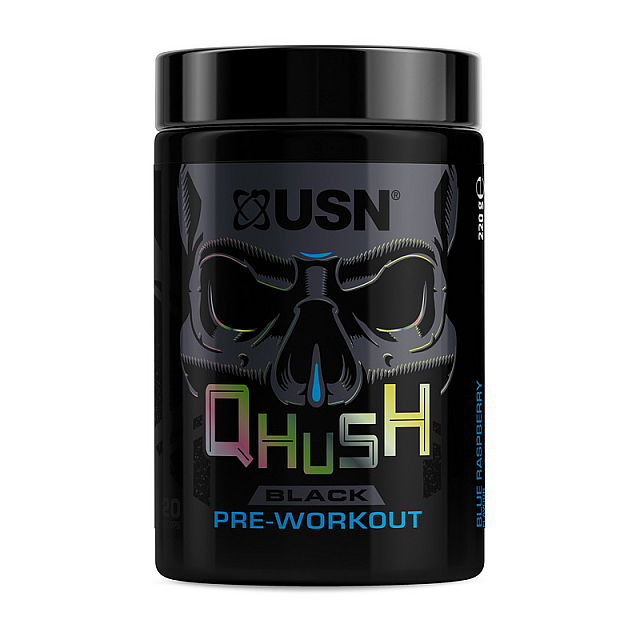 Qhush Black Pre-workout (220 g)  Berry blaze