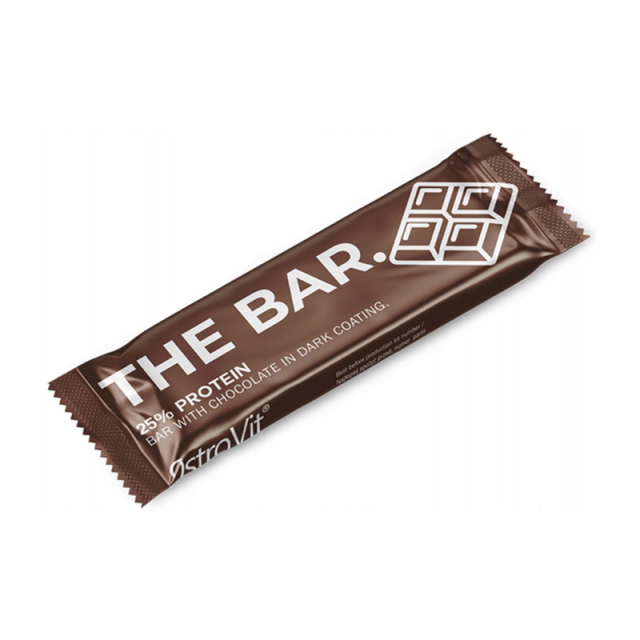 The Bar. 25% protein (60 g)  Vanilla in white coating