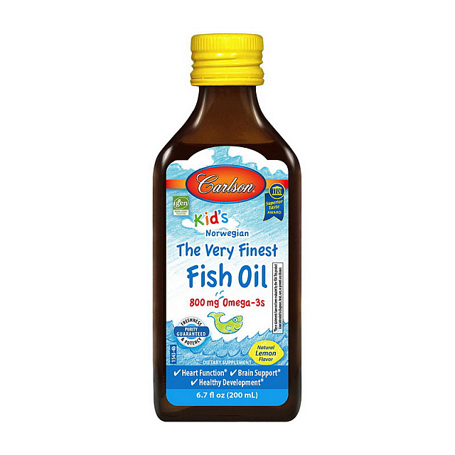 Kid's The Very Finest Fish Oil 800 mg Omega-3s (200 ml) Lemon 