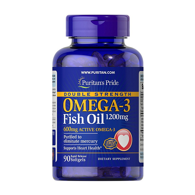 Omega-3 Fish Oil 1200 mg double strength (90 softgels)  