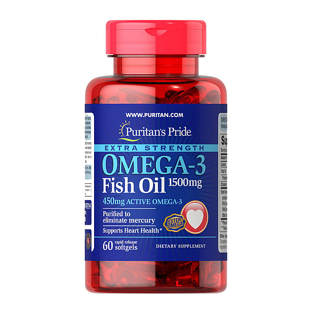 Omega-3 Fish Oil 1500 mg (60 softgels)  