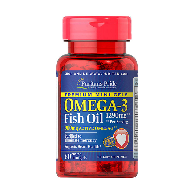 Omega-3 Fish Oil 1290 mg (60 mini gels)  