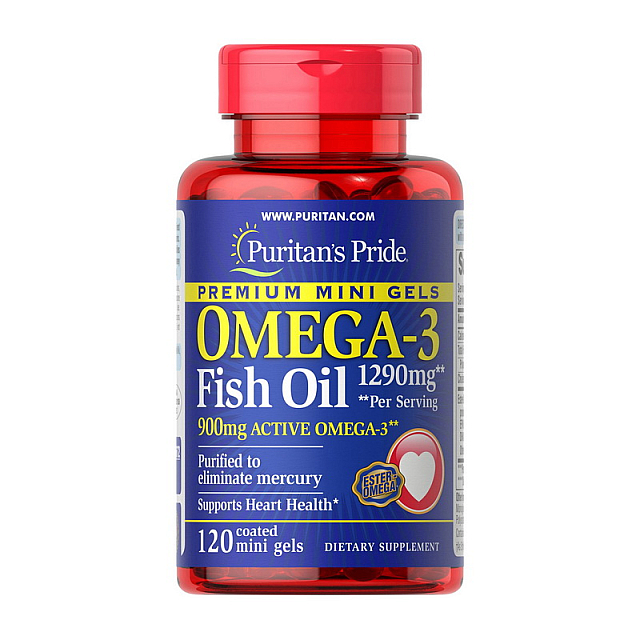 Omega-3 Fish Oil 1290 mg (120 mini gels)  