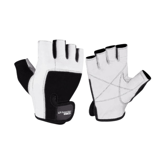 Fitness Gloves White/Black (M size) 