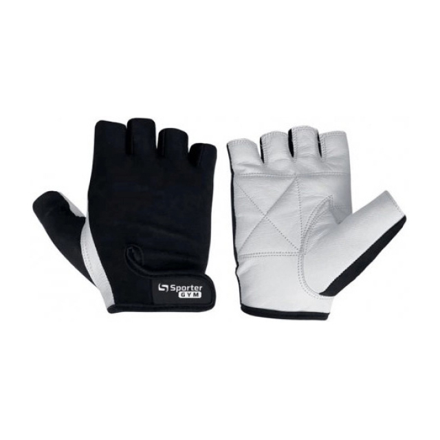 Fitness Gloves White/Black MFG-208.4B (S size) 