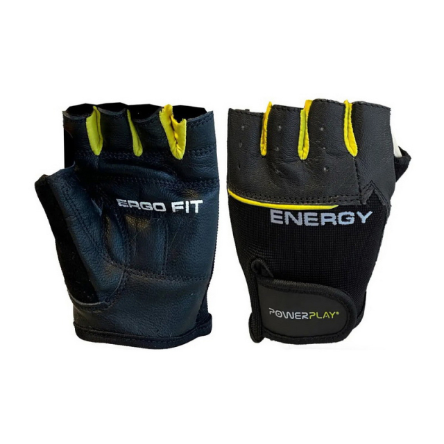 Fitness Gloves Black-Yellow (L size)  