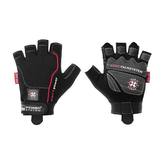 Mans Power Gloves Black 2580BK (M size)  