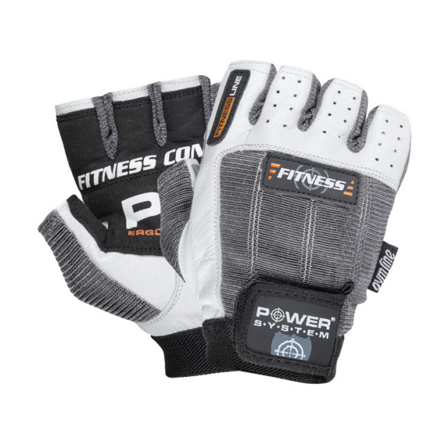 Fitness Gloves White-Grey 2300 (S size)  