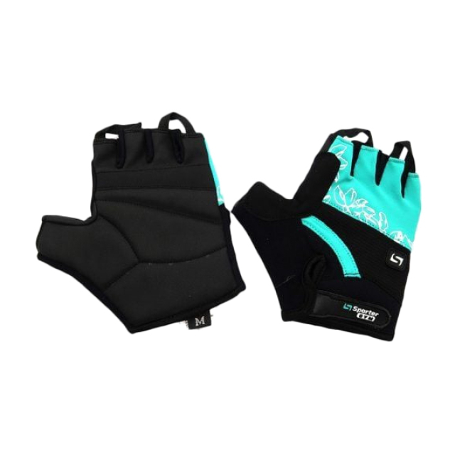 Girl Gripps Gloves Black/Turquoise (S size)  