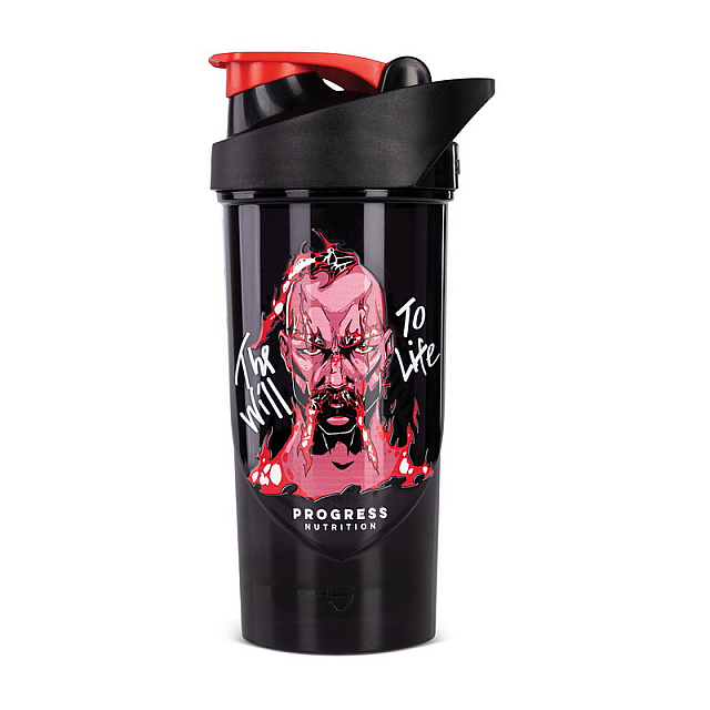 Shieldmixer Shaker The Will To Life (700 ml)  Black/red