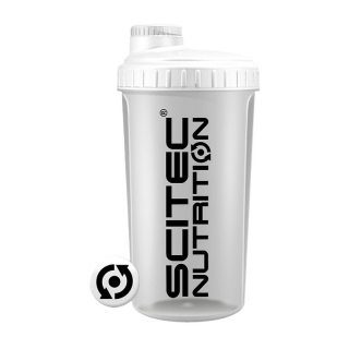 Shaker Scitec Nutrition (700 ml)  Opaque White Lid