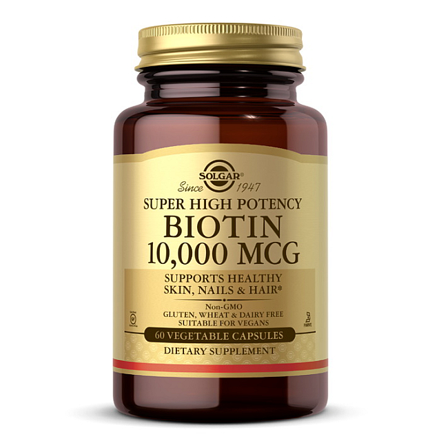 Biotin 10,000 mcg (60 veg caps)  