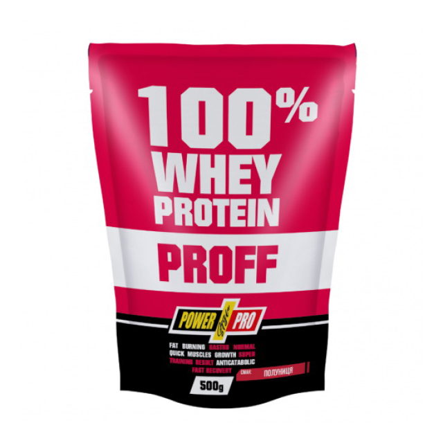 100% Whey Protein Proff (500 g) Strawberry 