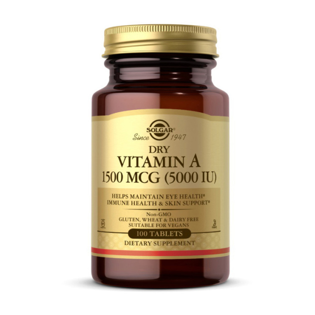 Dry Vitamin A 1500 mcg (5000 IU) (100 tab)  