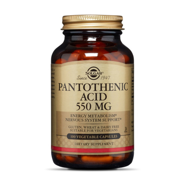 Pantothenic Acid 550 mg (100 veg caps)  