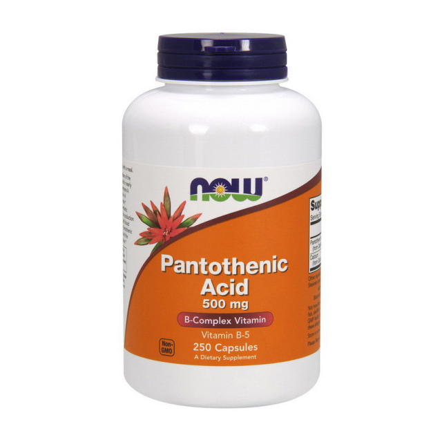 Pantothenic Acid 500 mg (250 caps)  