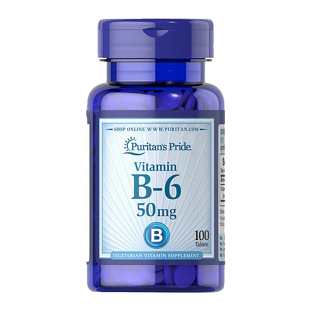 Vitamin B-6 50 mg (100 tablets)  