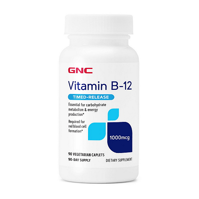 Vitamin B-12 1000 mcg Timed-Release (90 veg caplets)  