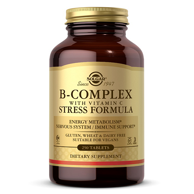 B-Complex with Vitamin C stress formula (250 tab)  