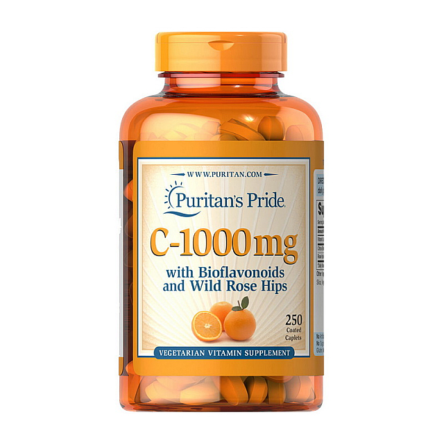 C-1000 mg with bioflavonoids and wild rose hips (250 caplets)  