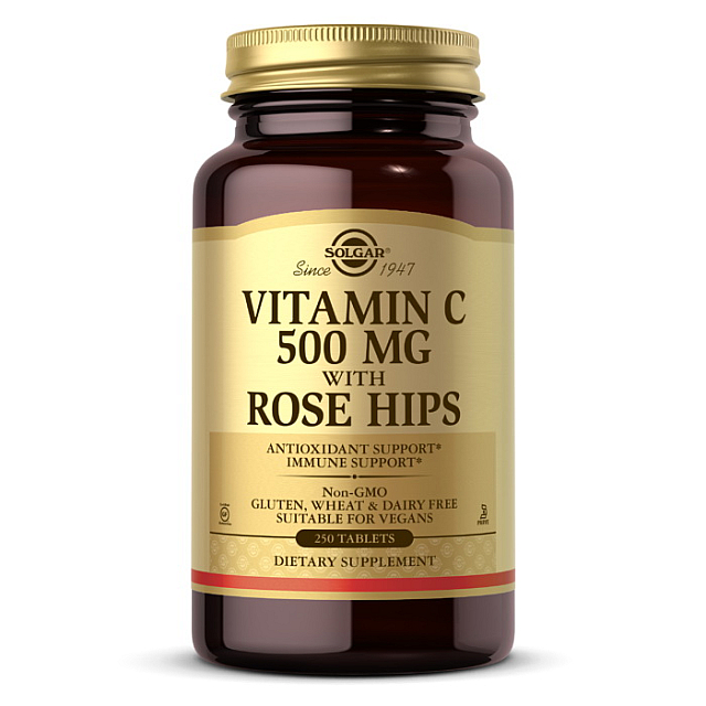 Vitamin C 500 mg with Rose Hips (250 tabs)  