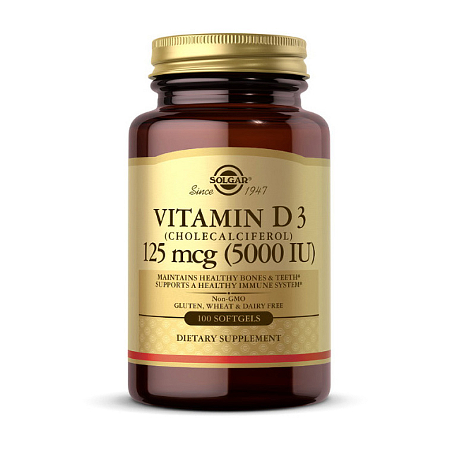 Vitamin D3 5000 IU (100 softgels)  