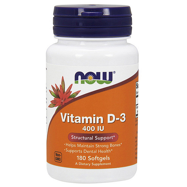 Vitamin D-3 400 IU (180 softgels)  