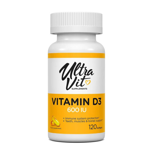 Vitamin D3 600 IU (120 softgels)  