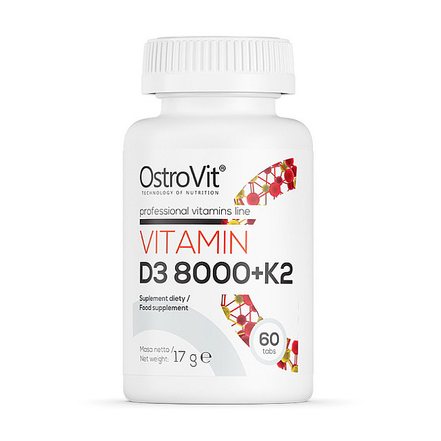 Vitamin D3 8000 + K2 (60 tabs)  