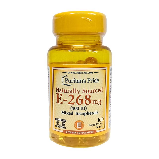 Naturally Sourced E-268 mg (400 IU) Mixed Tocopherols (100 softgels)  