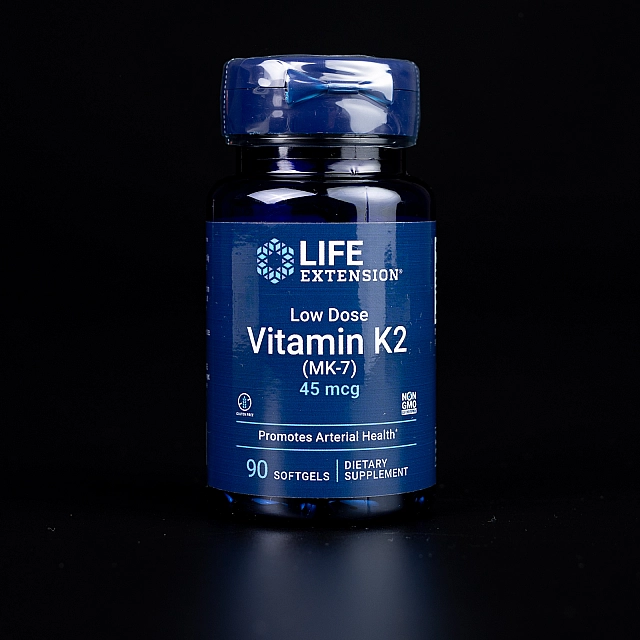 Low Dose Vitamin K2 (MK-7) 45 mcg (90 softgels)