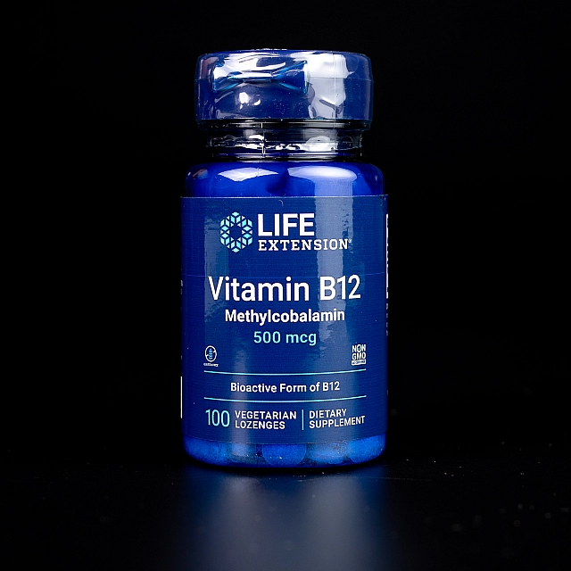 Vitamin B12 Methylcobalamin 500 mcg	(100 veg lozenges)