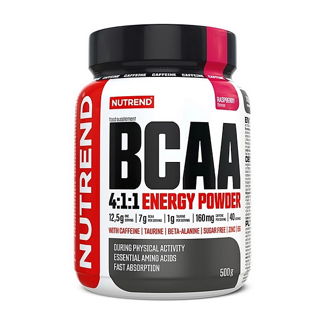 BCAA 4:1:1 Energy Powder (500 g)  Raspberry