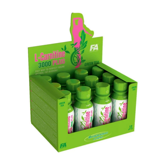 L-Carnitine 3000 Plus (12 x 100 ml) Green tea 
