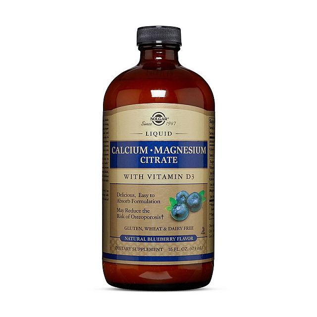 Calcium Magnesium Citrate with vit D3 (473 ml) Natural blueberry 