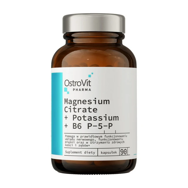 Magnesium Citrate + Potassium + B6 P-5-P (90 caps)  