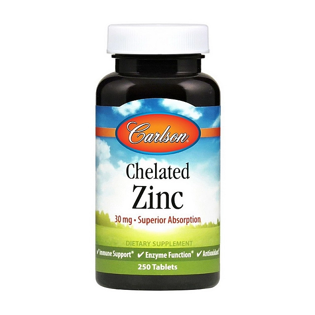 Chelated Zinc 30 mg (250 tabs)  